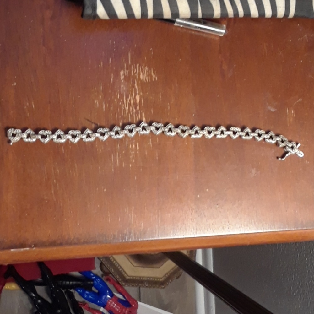 10 k white gold 1/2 carat diamond tennis bracelet